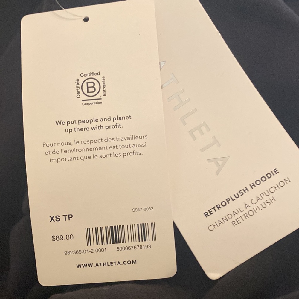 Athleta Retroplush Hoodie // Black - Picture 8 of 9